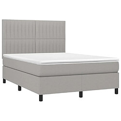 Avis Sommier à lattes,Cadre à lattes de lit et matelas et LED pour Adulte Gris clair 140x200 cm -MN75187