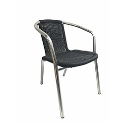 Materiel Chr Pro Fauteuil Bistrot Modèle UDINE Empilable Noir