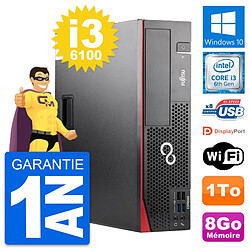 PC Fujitsu Esprimo D556 DT Intel Core i3-6100 RAM 8Go Disque 1To Windows 10 Wifi - Occasion