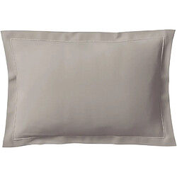 Taie Uni Brume Percale Anne de Solène 50 x 75