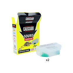 CAUSSADE 2 boîtes pré-appâtées foudroyant - Pour souris - 20 g