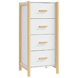 Maison Chic Buffet,Meuble de Rangement,commode pour salon,Cuisine Blanc 42x38x90 cm Bois d'ingénierie -MN22629