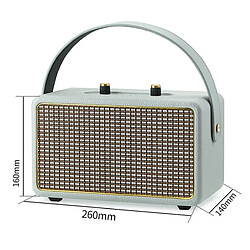 Avis Yonis Enceinte Bluetooth Karaoke Luxe Bois Gris