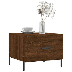 Avis Maison Chic Table basse,Table Console Table d'appoint, Table pour salon Chêne marron 50x50x40 cm Bois d'ingénierie -MN22164