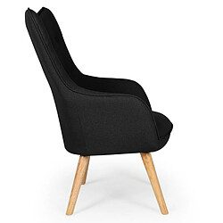 Avis Paris Prix Fauteuil Scandinave Aimee 67cm Noir