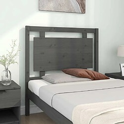 Avis Maison Chic Tête de lit scandinave pour lit adulte,Meuble de chambre Gris 95,5x4x100 cm Bois massif de pin -MN69684