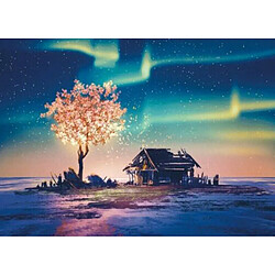 Universal 1000 pièces Puzzle Puzzle Jeu Aurora Paysage Enfants Adultes Maison Jouets Cadeaux 70x50cm