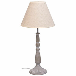 Lampe de bureau Alexandra House Living Blanc Gris Métal Tissu 220-240 V 23 x 49 x 23 cm