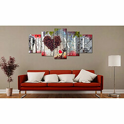 Paris Prix Tableau Imprimé Coffee Heart 100 x 200 cm