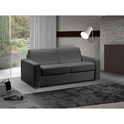 Inside 75 Canapé lit 2-3 places MASTER convertible EXPRESS 120 cm Cuir Gris Graphite MATELAS 18 CM INCLUS