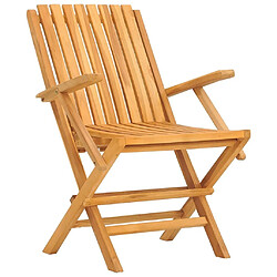 Avis Maison Chic Lot de 4 Chaises de jardin,Fauteuil d'extérieur pliantes 61x67x90 cm bois massif teck -MN71152