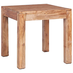 vidaXL Table basse 53x50x50 cm bois d'acajou massif