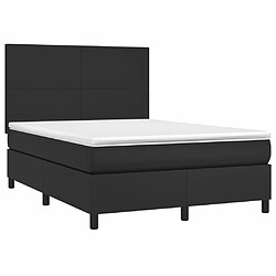 Avis Sommier à lattes et LED,Cadre à lattes de lit avec matelas pour Adulte Noir 140x190 cm -MN98007