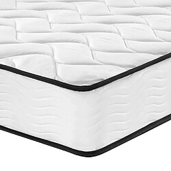 Maison Chic Matelas à ressorts bonnell moyen, Matelas doux pour chambre 160x200 cm -GKD82466 pas cher