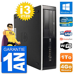 PC HP 8300 Elite SFF Intel i3-2120 RAM 4Go Disque Dur 1To Windows 10 Wifi 