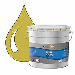 Pok Peinture de Finition Solvantée Laque Semi-Brillante Boiseries Intérieures et Extérieures - 10L - RAL 1012 - Jaune Citron POK BOIS Jaune : Peinture de Finition Solvantée Laque Semi-Brillante Boiseries Intérieures et Extérieures - 10L - RAL 1012 - Jaune Citron