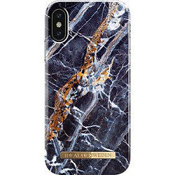 IDEAL OF SWEDEN Coque pour iPhone X/XS Fashion Midnight Marble Bleu 