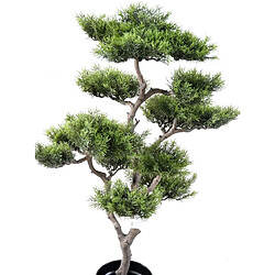 Avis Pegane Plante artificielle haute gamme Spécial extérieur / PIN artificiel BONSAI - Dim : 95 x 60 cm