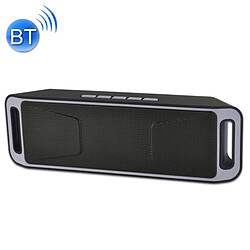 Wewoo Enceinte Bluetooth d'intérieur gris Haut-parleur de lecture de musique de carte multifonctionnelle, appel de Handfree de et ampère TF & U-disque ampère AUX Audio & Fonction FM 