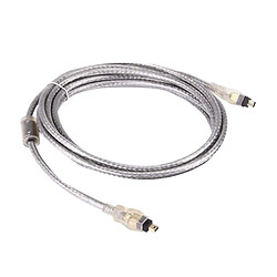 Wewoo Câble or Haute qualité Firewire IEEE 1394 4Pin mâle à 4Pin mâle, longueur: 1.8m plaqué