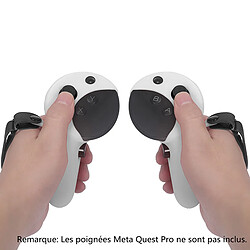 Acheter Housse de protection en silicone Grip Protective Cover pour poignée de jeu VR Accessoires pour Meta Quest Pro (Blanc)