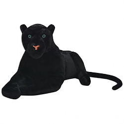 Universal Enfant léopard jouet mignon peluche peluche doux animal noir XXL(Le noir) 