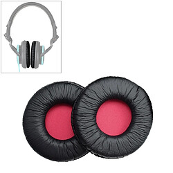 Wewoo Coussinets Mousse 2 PCS Pour SONY MDR-V55 Coussin D'écouteur Couverture En Cuir Cache-Oreille Oreillettes De Rechange Rouge