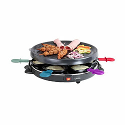 Livoo Appareil à raclette 6 personnes 800 W plateau grill amovible antiadhésif