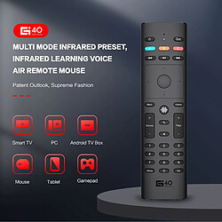 Universal G40 G40S Voix Recherche Air Souris 33 Touches Infrarouge Apprentissage Gyroscope 2.4G Télécommande Intelligente pour Apple TV Boîte TV | Télécommande