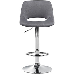 Non Lot de 2 tabourets de bar Camden velours chrome pas cher