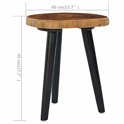 Maison Chic Table basse,Table Console Table d'appoint, Table pour salon 40x45 cm Teck solide -MN61643 pas cher