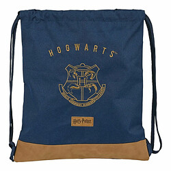 Sac à dos serré par des ficelles Harry Potter Magical Marron Blue marine (35 x 40 x 1 cm)