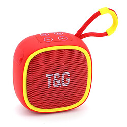 Yonis Mini Enceinte Bluetooth Portable TWS Son Puissant Autonomie Longue IPX7 Étanche Mini Enceinte Bluetooth Portable TWS IPX7 Waterproof Avec Son 3D Et 5 Modes De Lecture Rouge YONIS