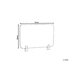 Beliani Séparateur de bureau beige 72 x 40 cm WALLY