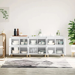 Avis Maison Chic Ensemble de 3 Buffets,commode,console pour rangement blanc 60x35x70 cm bois d'ingénierie -MN95783