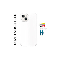 RHINOSHIELD coque compatible avec [iPhone 15 Plus] SolidSuit - coque fine avec technologie d'absorption des chocs et finition premium mate - Blanc