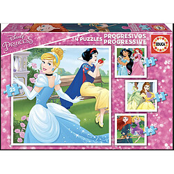 Educa Borras Puzzle progressif disney princesses - 12+16+20+25 pcs 