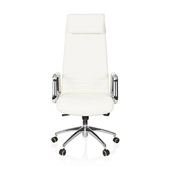 Siège de bureau / Fauteuil de direction ASPERA 20, cuir Nappa, ivoire hjh OFFICE