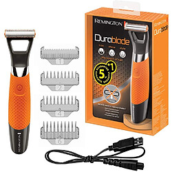 Remington Tondeuse Barbe étanche sans fil avec 4 Sabots orange noir