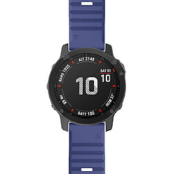 Avis Wewoo Bracelet pour montre connectée Garmin Fenix 6 22mm Silicone Smart Watch de remplacement Bleu