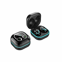 Écouteurs Bluetooth Affichage Des Horaires De La Lumière Respiratoire Tws 5.1 Casque Bluetooth Sans Fil Mini Touch Control Noir