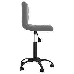 Acheter vidaXL Chaises pivotantes à manger lot de 2 gris foncé velours