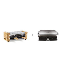 Hkoenig H.KOENIG WOD2 APPAREIL A RACLETTE PIERRE + GR20 PLANCHA GRILL ET PANINI