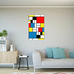 EPIKASA Impression sur Toile Mondrian Composition