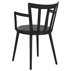 Beliani Chaise de salle à manger Set de 4 Noir MORILL pas cher