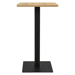 vidaXL Table de bistro Couleur chêne 70x70x107 cm