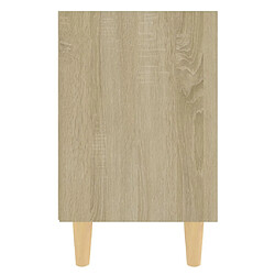 Acheter vidaXL Table de chevet avec pieds en bois Chêne sonoma 40x30x50 cm