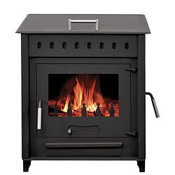 Interstoves POÊLE À BOIS AVEC FOUR PIA 14 | BÛCHES 55CM - Acier 