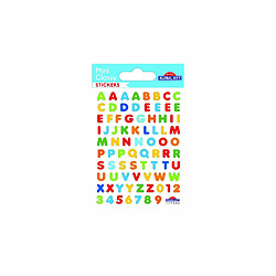 Youdoit 80 Stickers Alphabet - Multicolore - 0,7 cm