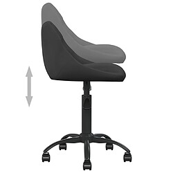 Acheter vidaXL Chaise de bureau Noir Velours